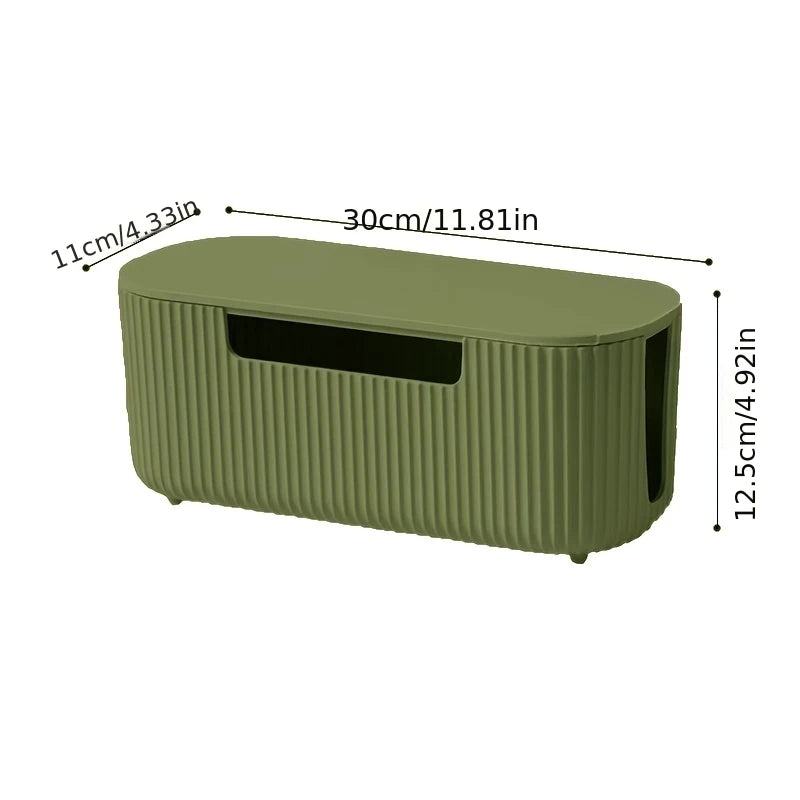 Cable Management Box Kit with Cord Organizer Accessories