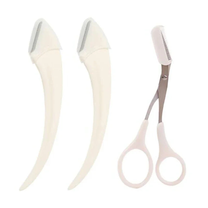 Eyebrow Trimming Razor & Brow Comb Set