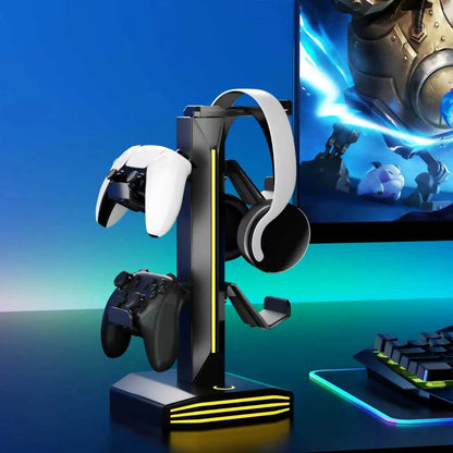 GB Gaming Headphone Stand with Controller Holder & USB Ports