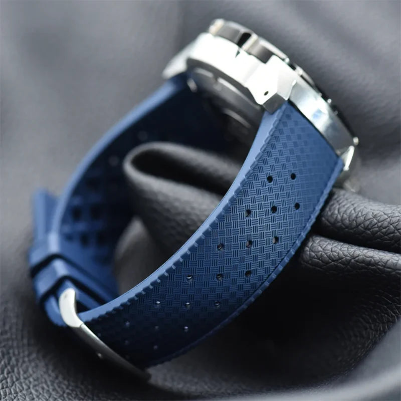 Classic Tropical FKM Rubber Watch Strap 18mm 20mm 22mm
