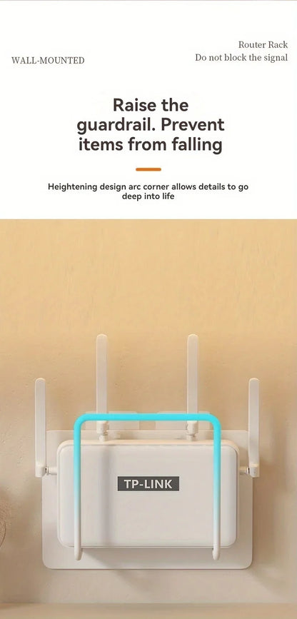 Wall-Mounted WiFi Router Shelf
