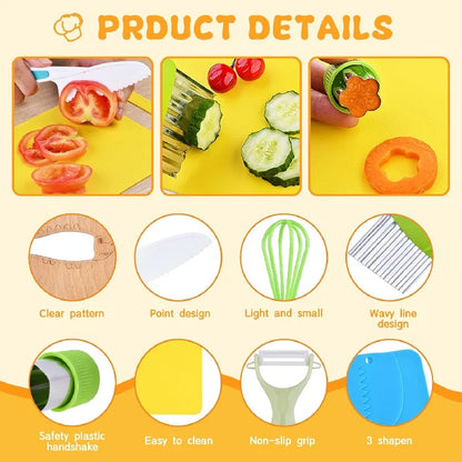 Montessori Kids Kitchen Tools & Cooking Set