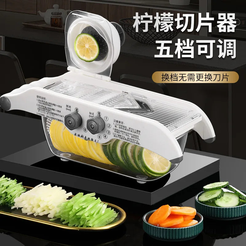 Multifunction Manual Vegetable Slicer & Julienne Cutter