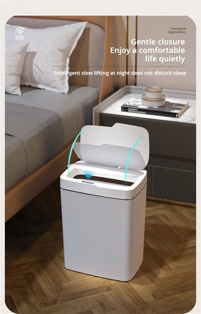Smart Bathroom Trash Can 15L
