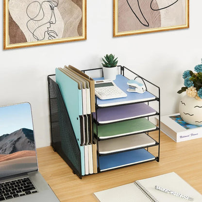 Multi-Layer Document & Paper Storage Rack