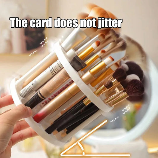 Rotating Makeup Brush Holder with 45 Holes