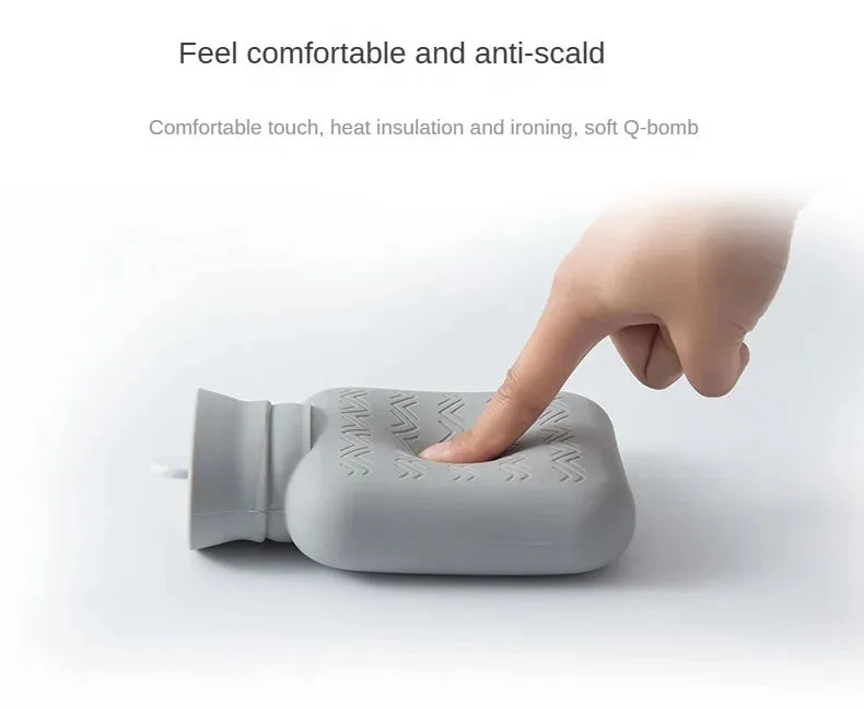Compact Hand Warmer Bottle with Knitted Sleeve