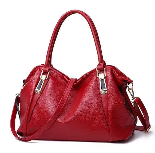 Large Capacity PU Leather Shoulder Tote Bag