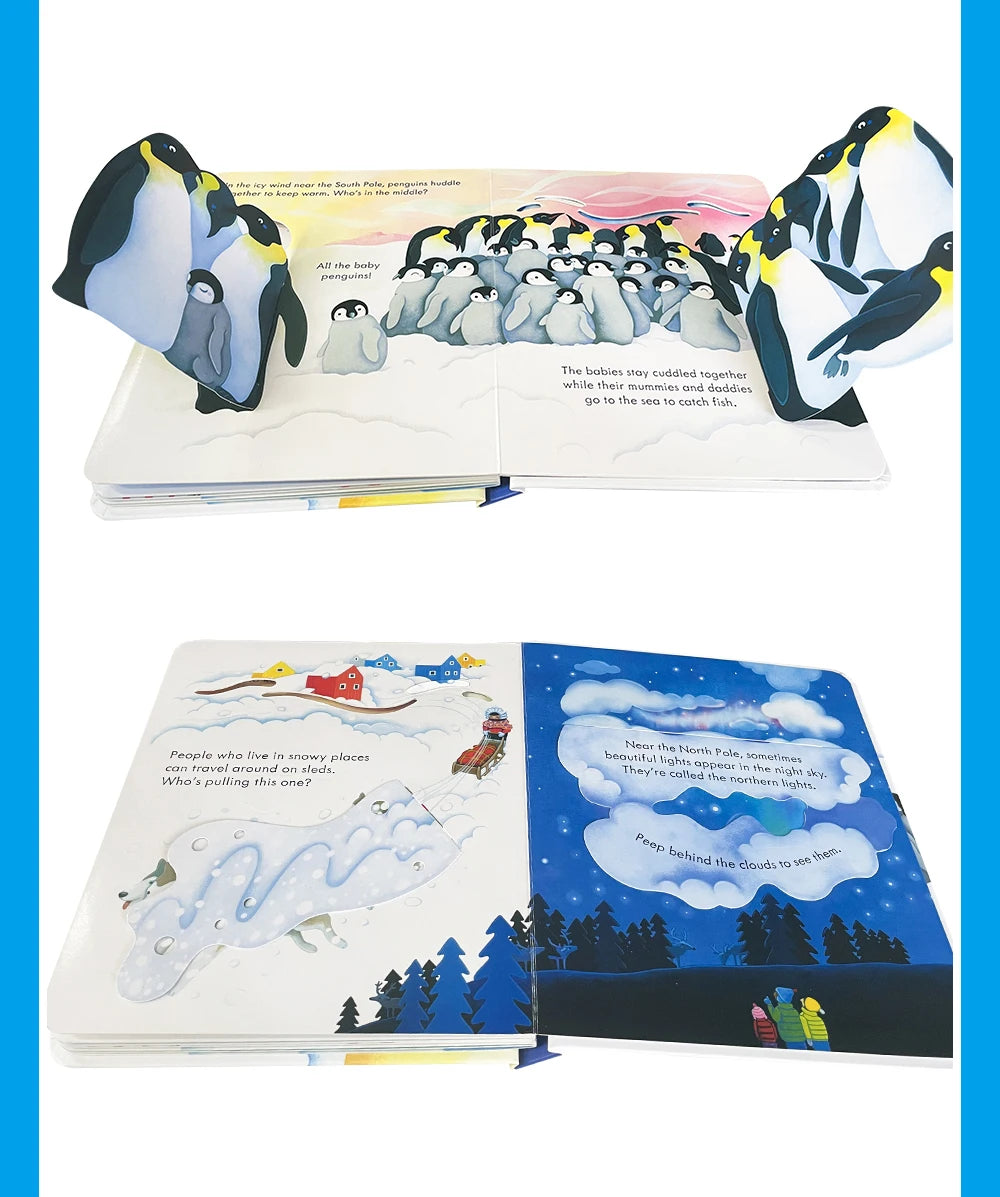 Usborne Peep Inside Snowy Places Children’s Picture Book
