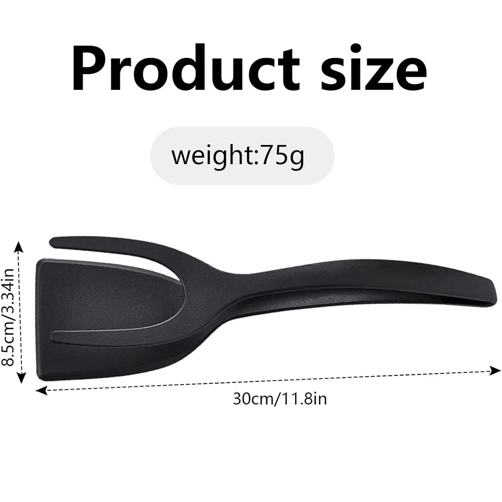 2-in-1 Grip & Flip Spatula Tongs