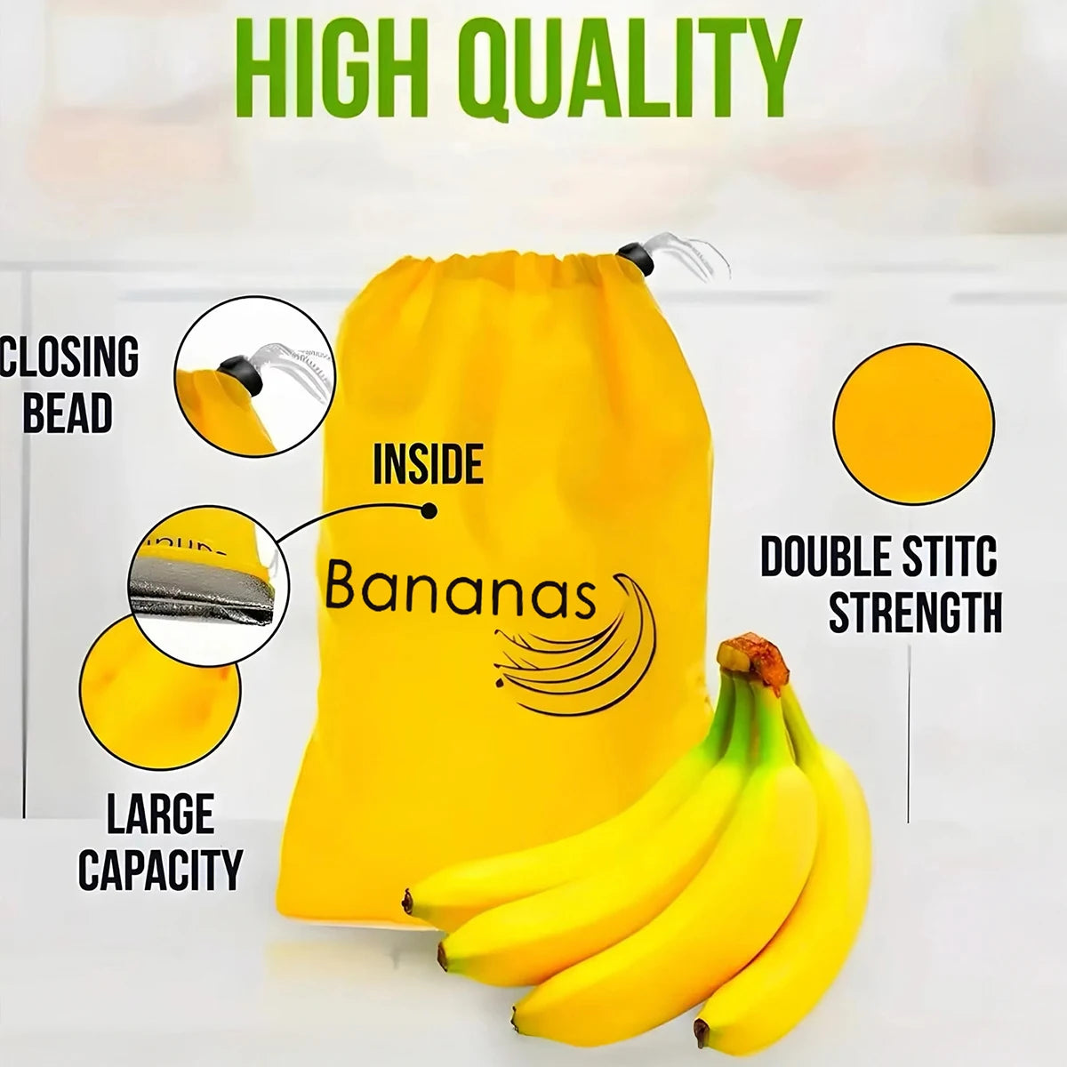 Reusable Banana & Produce Freshness Storage Bag