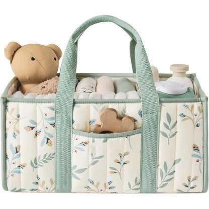 Floral Baby Diaper Tote Bag