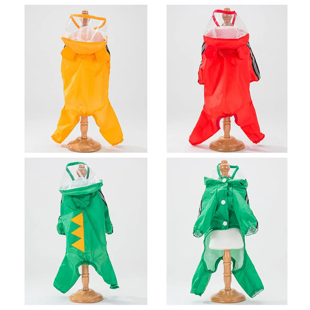 Full Coverage Hooded Rain Suit for Dogs
