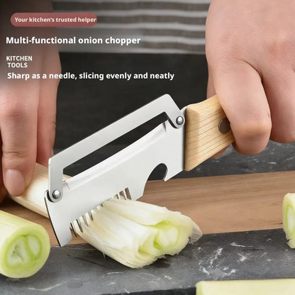 Ergonomic Wooden Handle Paring Knife & Fruit Peeler Kitchen Tool