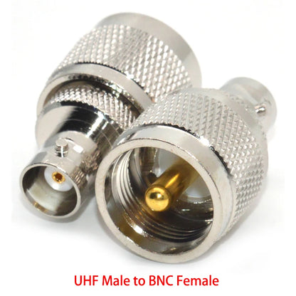 BNC to UHF RF Coaxial Adapter