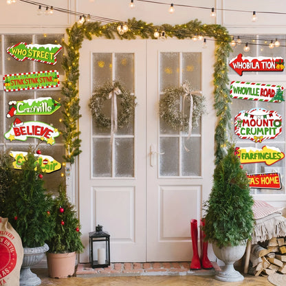Whoville-Inspired Christmas Welcome Banner