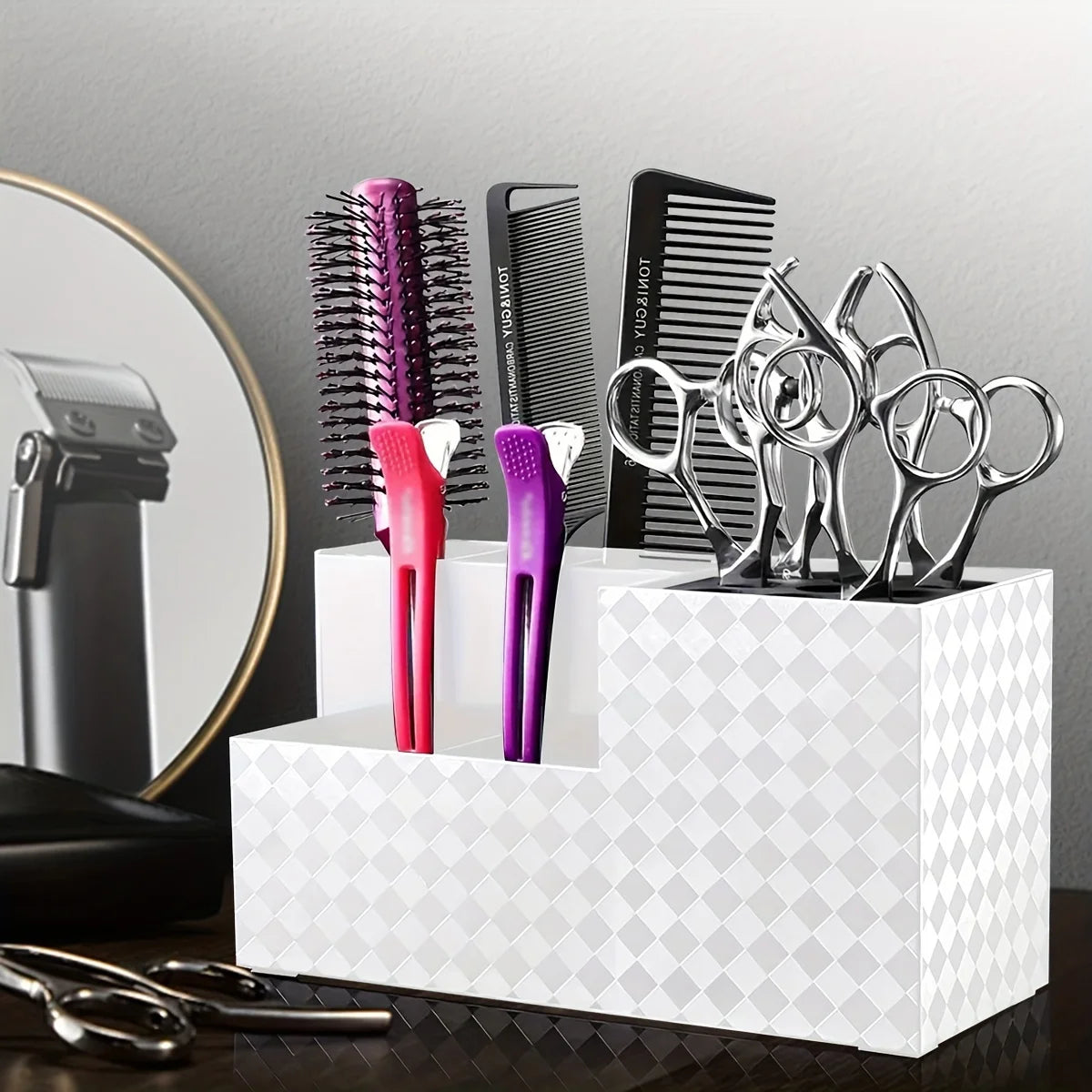 Professional Barber Scissors Holder Organizer