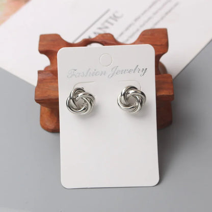 Metal Stud Earrings