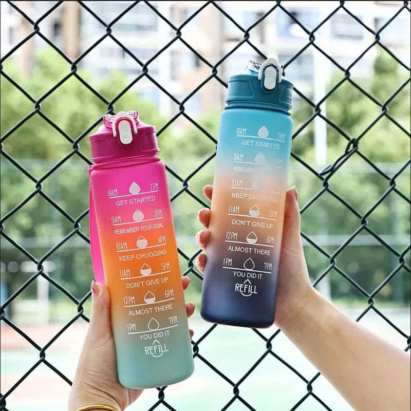 Sports Water Bottle with Time Marker