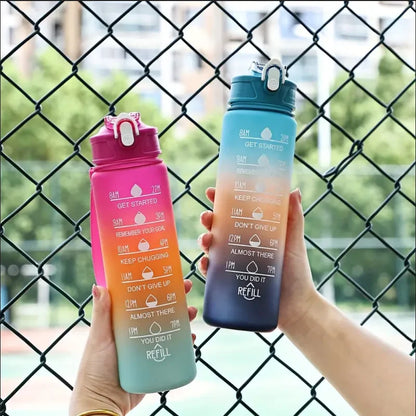 Sports Water Bottle with Time Marker