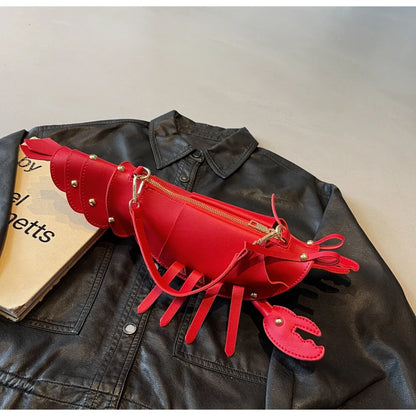 Shaped PU Leather Crossbody Bag