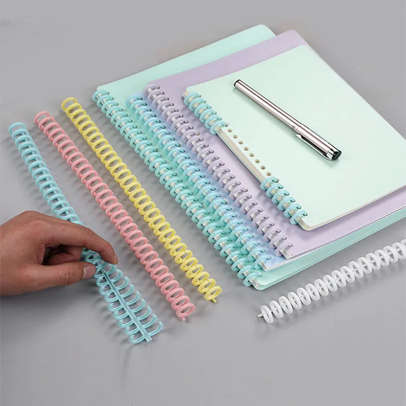 5-Pack Spiral Binder Rings for A4 Loose Leaf Notebooks
