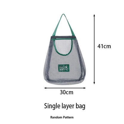 Reusable Hanging Mesh Storage Bag for Fruits & Vegetables