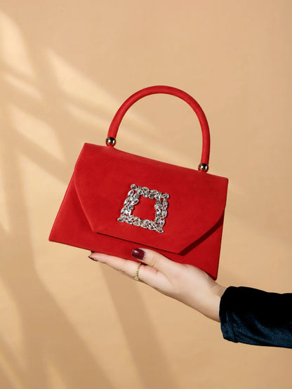 Velvet Evening Clutch Handbag