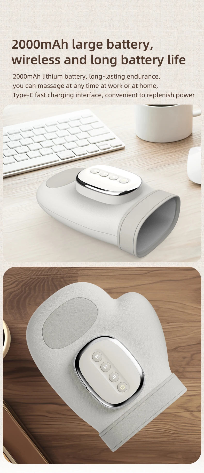 Smart Heated Hand Massager