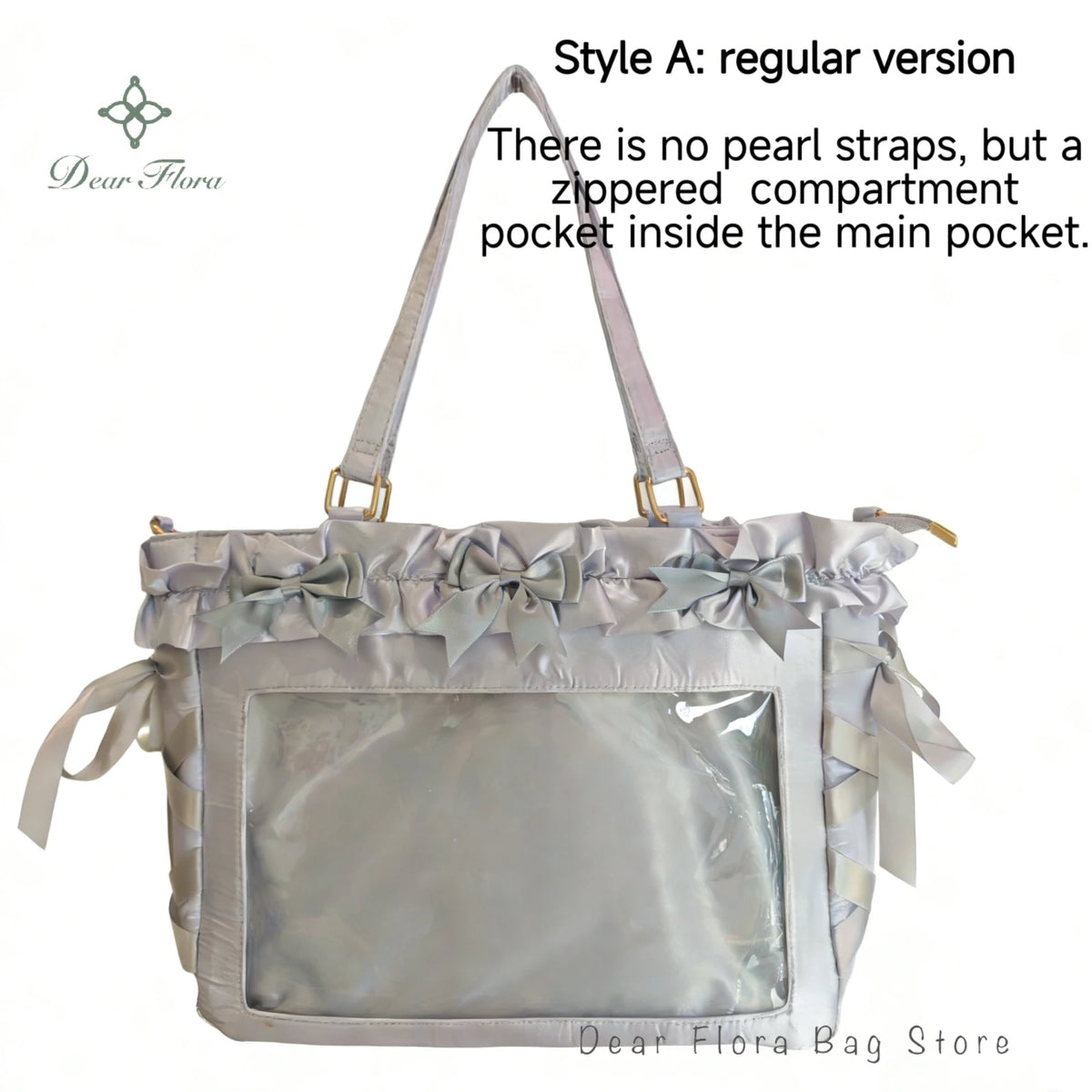 Y2K Bow Satin Crossbody Tote Bag