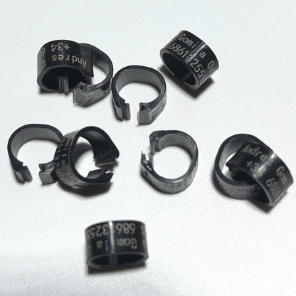 Professional 8mm Laser Engravable Pigeon Leg Rings