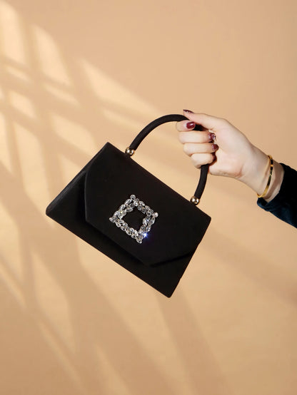 Velvet Evening Clutch Handbag