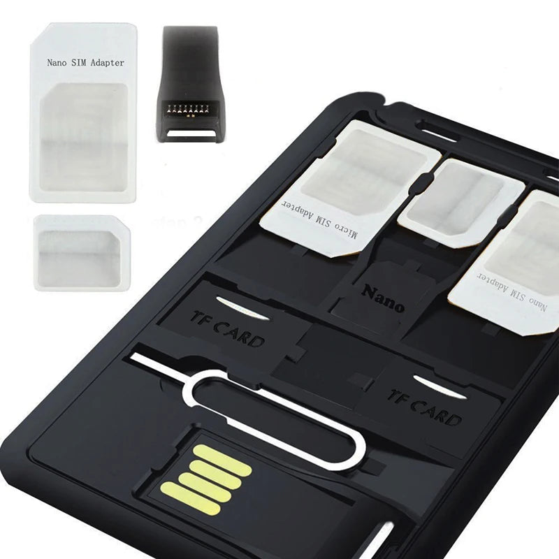All-in-One SIM Card Adapter Kit with MicroSD Reader
