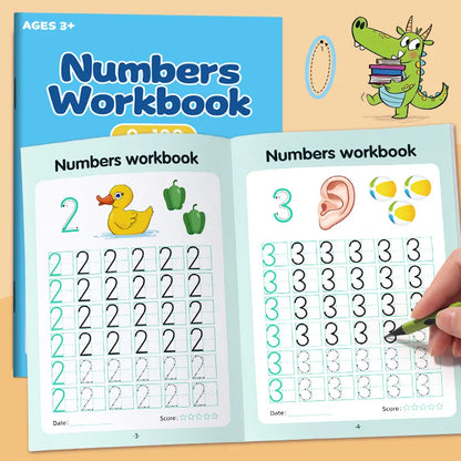0–100 Number Tracing Practice Workbook