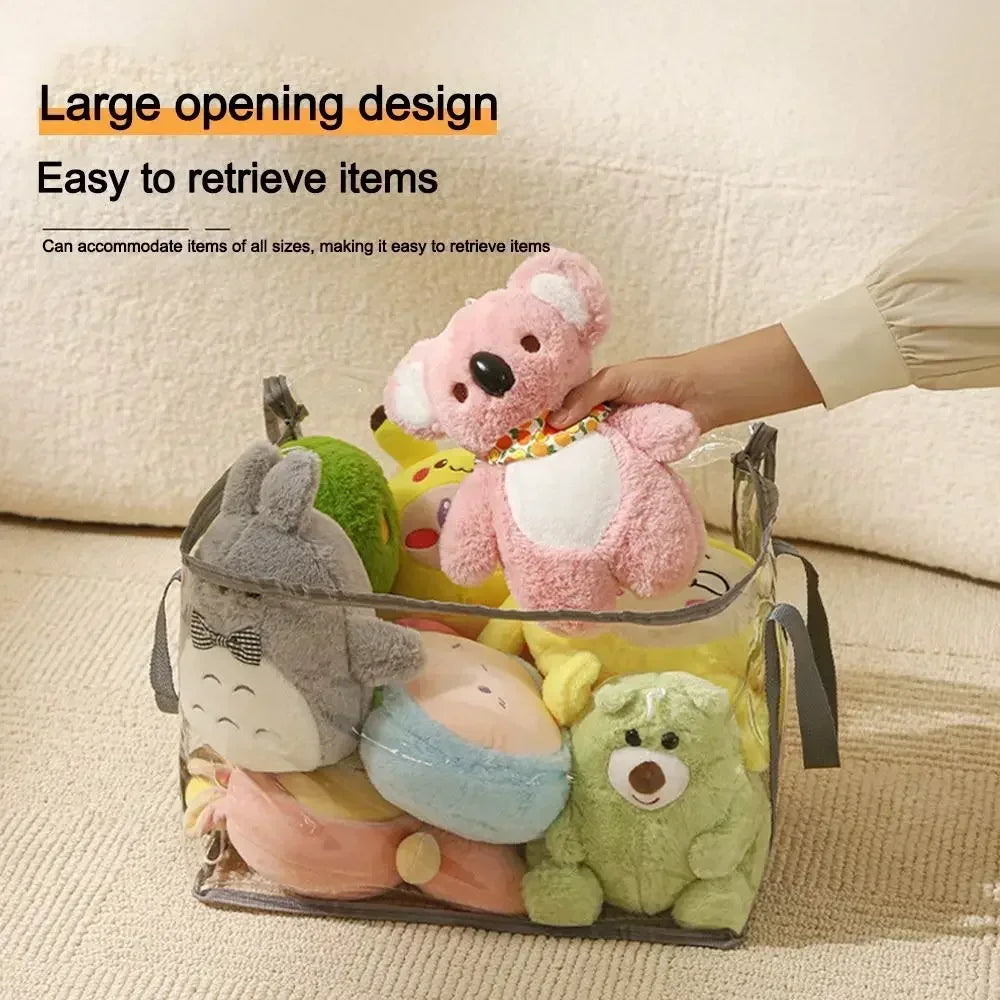 Transparent Waterproof Folding Toy Storage Box