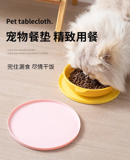 Waterproof Non-Slip Pet Bowl Mat for Dogs & Cats