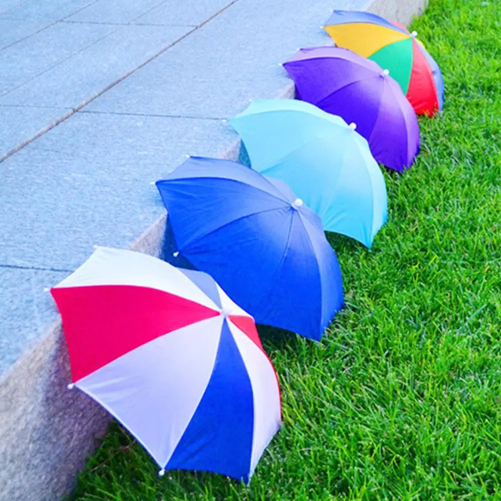 Foldable Head Umbrella Hat