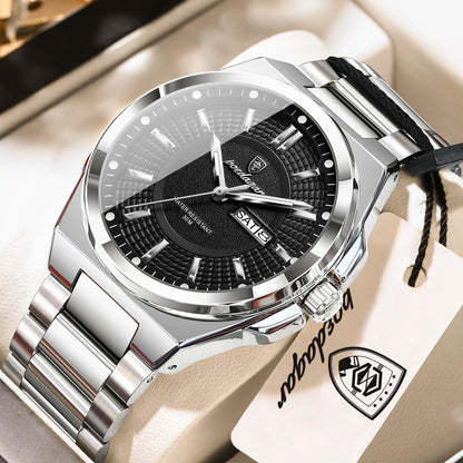 Men's Stainless Steel Quartz Business Watch