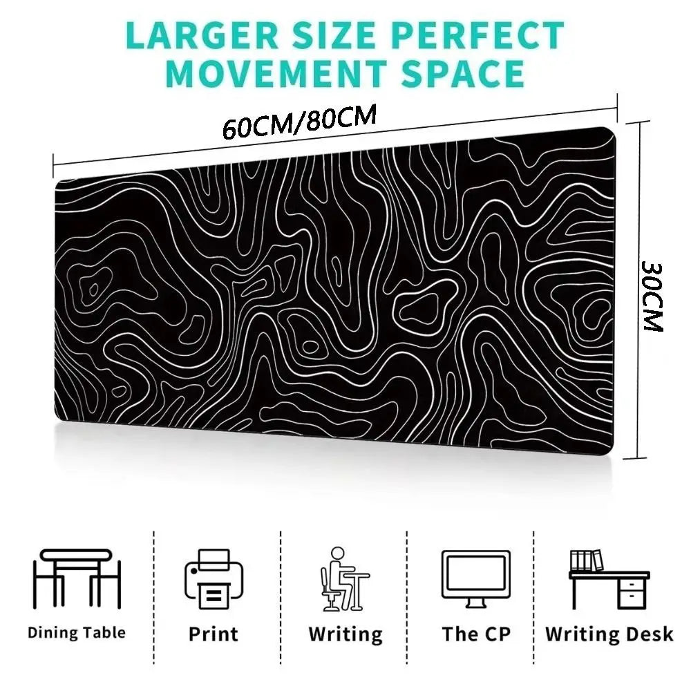 Topographic Gaming Mouse Pad & Desk Mat