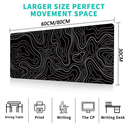 Topographic Gaming Mouse Pad & Desk Mat