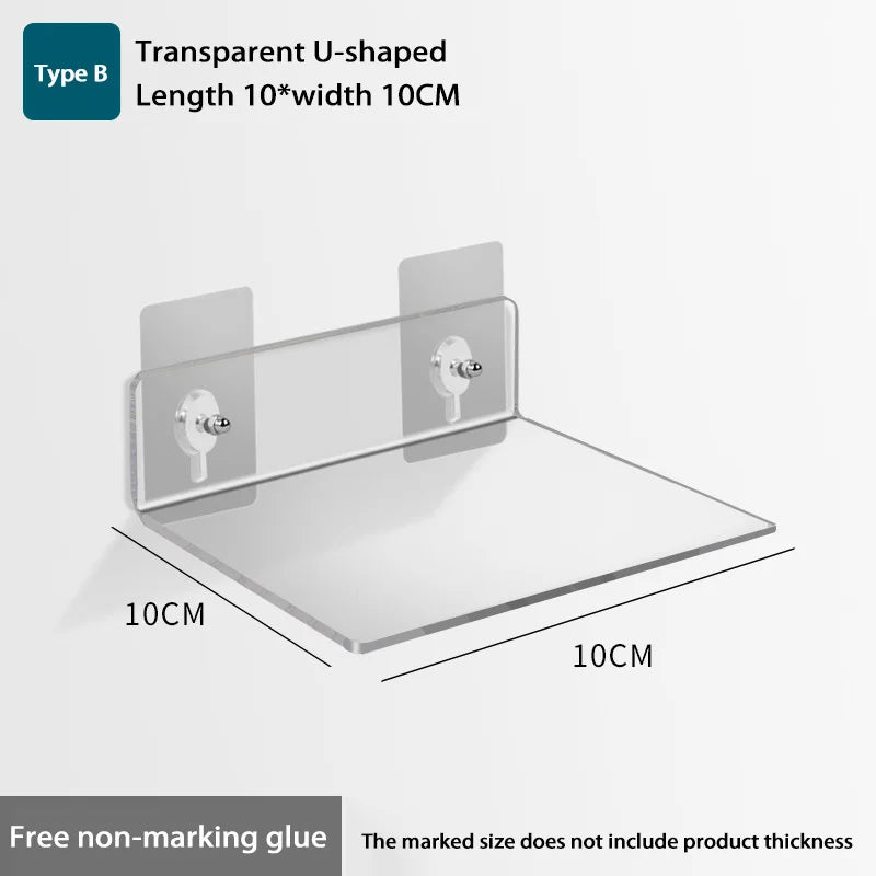 Wall-Mounted Acrylic Storage Rack