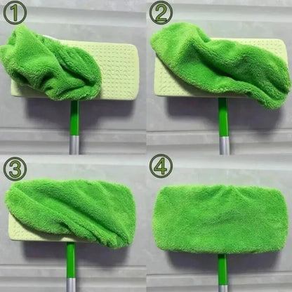 Reusable Microfiber Flat Mop Pad Set