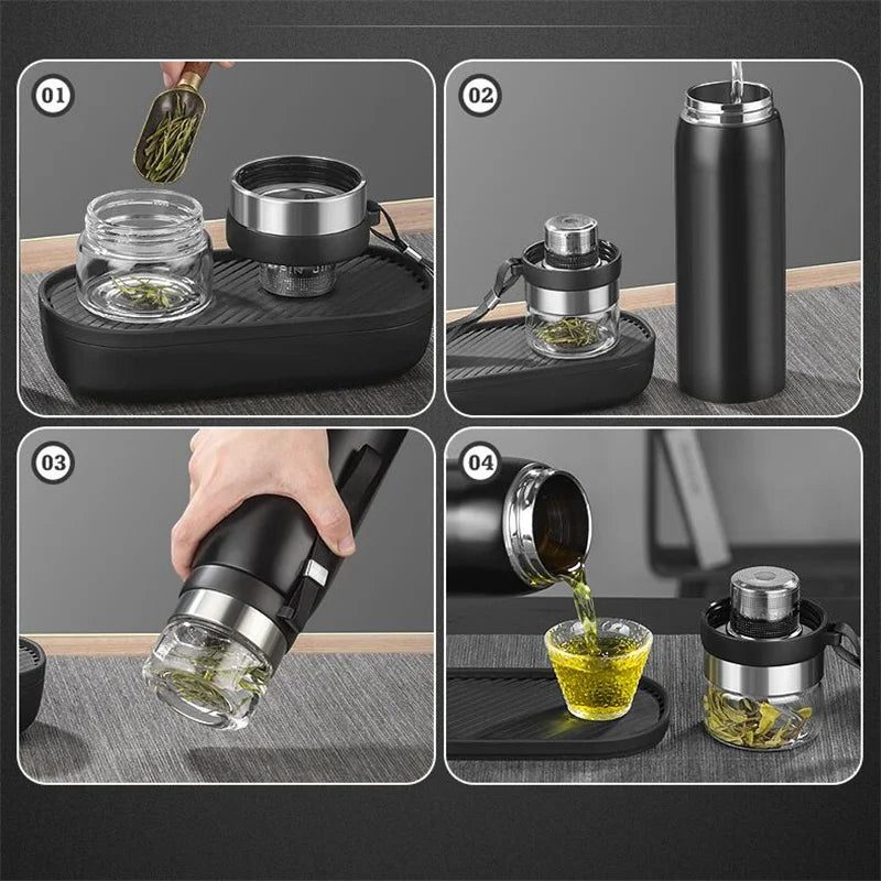 304 Stainless Steel Tea Infuser Vacuum Flask