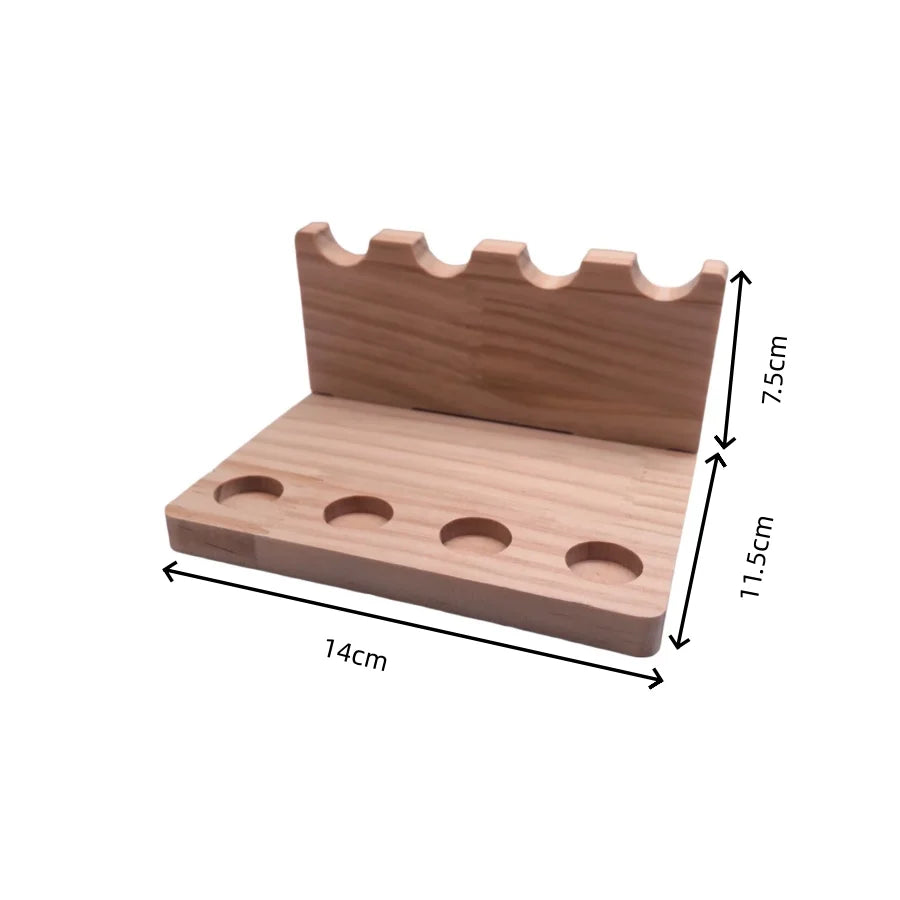 Walnut Wood Desk Organizer Stand