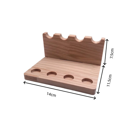 Walnut Wood Desk Organizer Stand