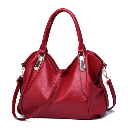 Large Capacity PU Leather Shoulder Tote Bag