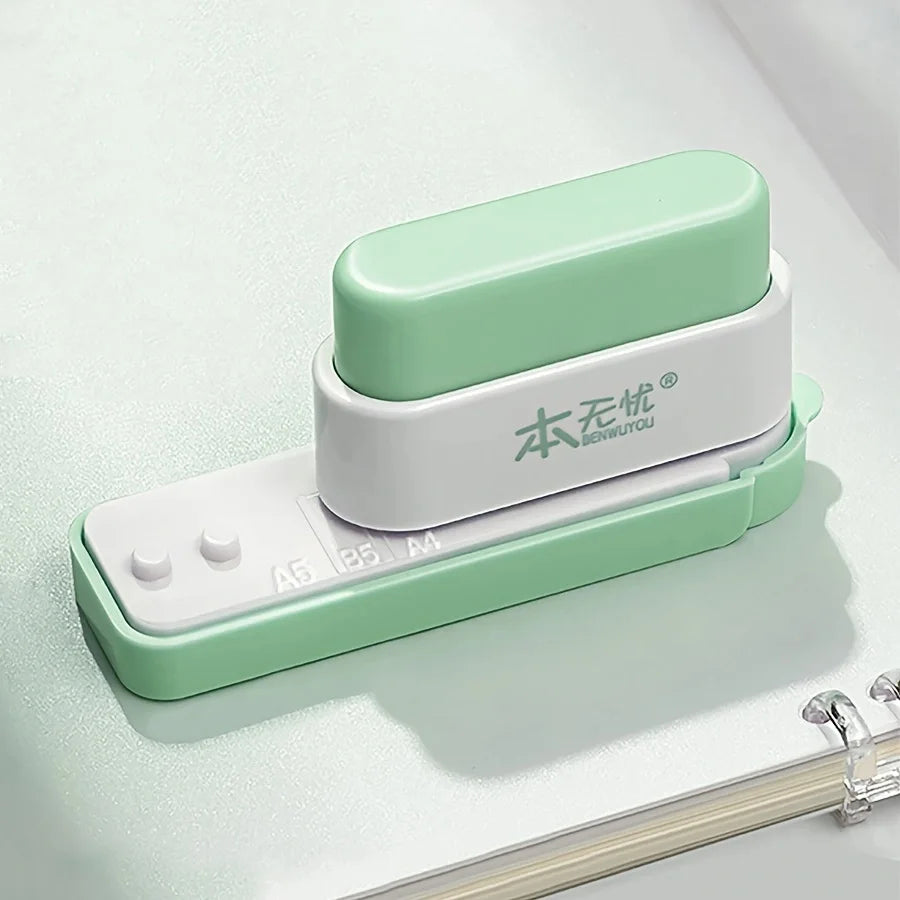 Compact 5-Hole Punch for Notebooks, Planners & Office Documents