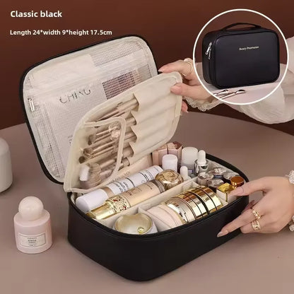 Double-Layer Cosmetic Organizer Bag