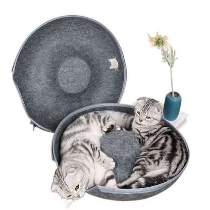 B-Tunnel Donut Cat Bed & Play Tunnel