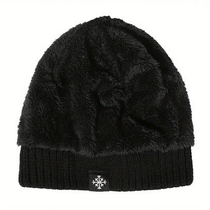 Unisex Wool Blend Winter Knitted Beanie